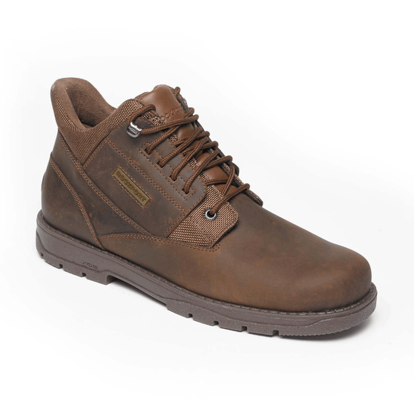 New Mens Tan Rockport Treeline Hike Plain Toe Boot